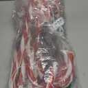 COOLWUFAN 12 Pack Christmas Candy Cane Pathway Markers, 17'' Christmas Outdoor Decorations Pathway Lights with 60 Warm Lights for Indoor and Outdoor Xmas Holiday Party Patio Yard Decor (Red)