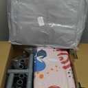 50 x 50 inch Baby Playpen with Mat Small Playpen for Babies and Toddlers Baby Fence Playards (Dark Gray + Mat)