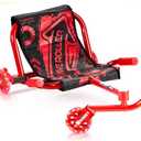 VEVOR Ride on Scooter, Load Capacity of 198 lbs, Swing Side-to-Side for Amazing Ride Powered by Zig-Zag Motion, Ride on Drifting Toy for Ages 10+, Rides on Any Hard Surface for Indoor & Outdoor, Red