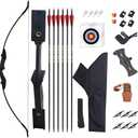 SOPOGER Archery Bow and Arrow Adult - Takedown Recurve Bows Archery Set for Adults Youth Beginner 20lbs 30lbs 40lbs Left and Right Handed Outdoor Target Practice Hunting