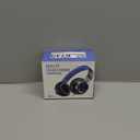 AILIHEN C8 Kids Headphones Wired, On-Ear Headphones with Microphone and Volume Control Foldable Corded Stereo 3.5mm Headset for School Teens Smartphones Chromebook Laptop Tablets Travel (Black Blue) (Medium)