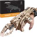 ARMPAL Mechanical Claw Model Kit 3D Wooden ClawBot Puzzle for Adults and Teens Self-Assembly Robot Arm Building Kits to Build Laser-Cut Wooden Puzzle Mechanical Toy Realistic Robot Toy Gifts