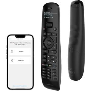 SofaBaton U2 Universal Remote with Backlit Button and Upgraded Scroll Wheel, All in One Universal Remote Control with App Control, Custom Macros for Smart TVs,Sound Bar, DVD/Blu-ray Players and More