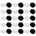 30Pcs Wire Cube Plastic Connectors (Black & White), Cube Connectors for Cube Storage Organizer and Wire Cube Storage, Higher Quality Wire Shelving Accessories