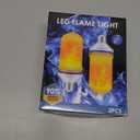 CPPSLEE Upgraded LED Flame Light Bulbs, 4 Modes Flickering Light Bulbs, E26 Base Fire Flame Bulb for Christmas Decorations Outdoor, Halloween Lights Patio Indoor Home Decor (Yellow, 2 Pack)