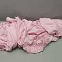 FreshCulture Full Bed Skirt, Elastic Wrap Around Bed Skirt Full Bed, Easy Fit with 18-Inch Tailored Drop, Hotel Quality Dust Ruffle for Full Size Bed, Bed Skirt Full Size (Dusty Pink)