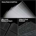 100 Pack 4x6 Photo Sleeves for 3 Ring Binder - 600 Photos, Clear Album Refill Pages, Acid Free Plastic Archival Protector Sleeves, Pages Sheets for 8.5x11 Binder