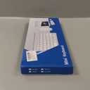 Wireless Keyboard and Mouse Combo, Compact Quiet Wireless Keyboard and Mouse Set 2.4G Ultra-Thin Sleek Design for Windows, Computer, Desktop, PC, Notebook, Laptop (GHKM03 Silver White)