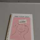 Free Your Mind Inspirational Notebooks, Abstract Boho Woman Line Art Pink Notebook, Mental Health Journal, Inspirational Gifts for Women, Mental Health Gifts, Spiral Notebook 5.5x8.3"