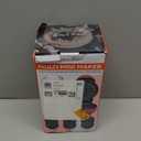 Baker's Friend 4 in 1 Mini Waffle Maker with Removable Plates, Set Includes Mini Pancake, Donut, Heart Shape Waffle Makers, Compact Size, Recipe Included, Red