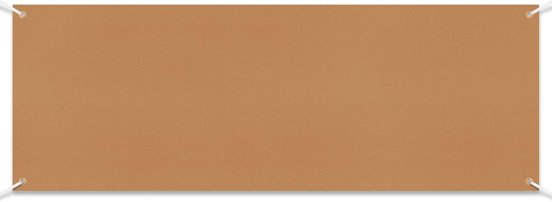 Zonon Large Blank Banners And Signs Polyester Oxford Cloth Sublimation Banner To Decorate With Hanging Rope For Indoor Wall Outdoor Easy Hanging Diy Signs For Business Office (Brown,2 x 6 Feet)