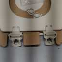 Bemis 500EC Durable Wood Toilet Seat with Easy Clean Hinges, Made in USA, Round, Almond