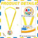 24 Pcs Art Award Medals Rubber Medals Bulk Winner Encourage Team Participation for Kids Adults Competitions Award Trophy Prize Party Supplies