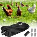 Bird Net 25'x50' with 1" Mesh Nylon Bird Netting for Garden, Poultry Netting Heavy Duty Aviary Netting Chicken Coop Netting, Garden Netting Deer Fence Netting for Fruit Tree, Pests Trellis Net