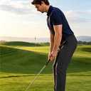 CNBQDD Dress Pants for Men Lightweight Golf Casual Slacks Color Black