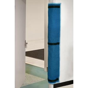 Door Jamb Protector Pad with Hook and Loop Straps, Blue Cover for Moving/Storage, Washable, Reusable, 70" L x 24" W