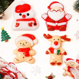 4Pcs Christmas Squishies Set, Ultra Soft Squishy Fidget Toys for Kids, Adults, Boys, Girls, Christmas Party, Stocking Stuffers, Classroom Goodie Bag Fillers & Decorations