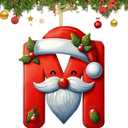 3 x 26 Letter Ornaments for Christmas Tree Decoration, Christmas Initial Ornament, Personalized Hanging Pendant Xmas Alphabet for DIY Craft Ornaments, Hanging Name Tags for Xmas Tree Decor (M)