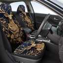 5 Pcs Premium Deer Car Seat Cover, Breathable & Washable Car Seat Covers Full Sets, Fashionable Printed Seat Covers for Cars Interior, Universal Fit for Most Cars, Sedan, Truck, SUV