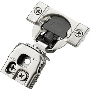 2 Pack 1 Pair 1 inch Overlay Soft Close Hinges for Kitchen Cabinet Hinges Satin Nickel Hidden Hinges Stainless Steel Concealed Hinge self Closing