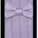 Vesuvio Napoli Boy's Cummerbund & Bow Tie Set Solid Color Boys Cumberbund BowTie
