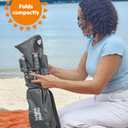 Bright Starts Pop N Sit Portable Booster Seat, 3-in-1 Floor Seat, Travel High Chair & Toddler Booster with Feeding Tray, Indoor/Outdoor, Grey, 6 Months - 3 Years