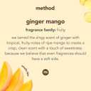 Method Liquid Laundry Detergent; Ginger Mango Scent; Stain Remover; 66 Loads per 53.5 fl oz bottle; 4 Pack (264 Total Loads)