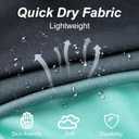 Mens Swim Trunks with Compression Liner 2 in 1 Quick Dry Swimming Shorts Swimwear Bathing Suits with Pockets (Blue, L)