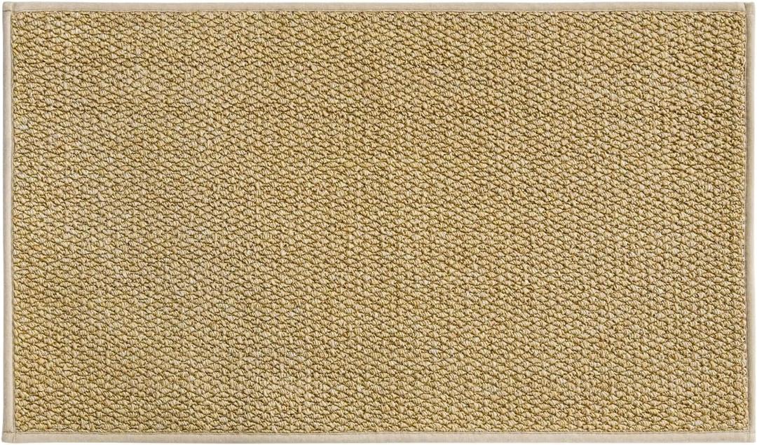 Artoid Mode Camel Machine Washable Non Slip Doormat,Soft Absorbent and Stain Resistant Kitchen Rugs for Sink Hallway Bathroom and Laundry 17x29 Inch