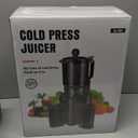 Juicer Machines with 5.8" Large Feed Chute, Cold Press Juicer for Whole Vegetables and Fruits 400W, Slow Masticating juicer Easy to Clean Juice Extractor Machine High Juice Yield (Titanium Gray)