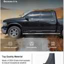 Kiwi Master Mud Flaps for 2009-18 Dodge Ram 1500/2500/3500, 2019-2024 Ram 1500 Classic (with OEM Fender Flares, Single Rear Wheels), Heavy Duty Front & Rear Mud Guards, No Drill, 4 Pcs Set