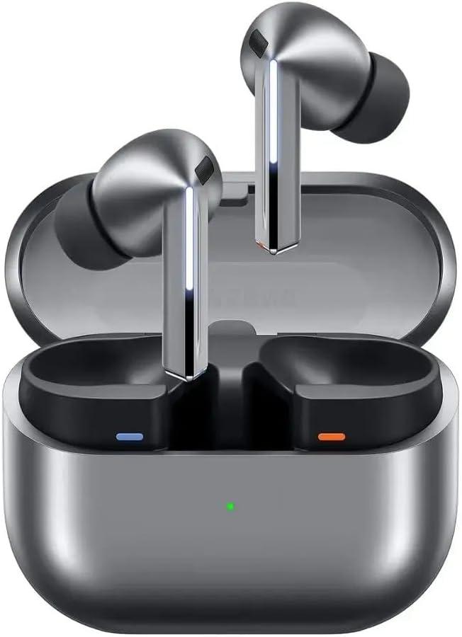 SAMSUNG Galaxy Buds 3 Pro AI True Wireless Bluetooth Earbuds, Noise Cancelling, Sound Optimization, Real-Time Interpreter, Redesigned Comfort Fit Latin American Version (Silver) SAMSUNG Galaxy Buds 3 Pro AI True Wireless Bluetooth Earbuds, Noise Cancelling, Sound Optimization, Real-Time Interpreter, Redesigned Comfort Fit Latin American Version (Silver)