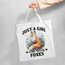 Animal Aesthetic Tote Bags Gifts for Women Who Love Animals, Funny Cute Reusable Canvas Tote Bag for Shopping Camping