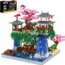 Kitoyz Cherry Blossom Bonsai Tree Building Set, Chinese Architecture of Peach Blossom Micro Mini Building Blocks Set, Japanese Sakura Tree House Building Kit, for Kids Adults (3220 PCS)