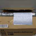 M8-1.25 Metric Thread Bolts Plastic Furniture Legs 4 Inch Black Square Sofa Feet with Plate Nuts - Couch Feet Replacement - Couch Legs Set of 8