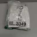 UPOPO White Sheer Valance for Windows 16 inches Long Natural Linen Farmhouse Short Small Mini Curtains Topper Open Weave Rustic Living Room Bedroom Door Kitchen Bathroom 1 Panel Grommet Top 52"x16"