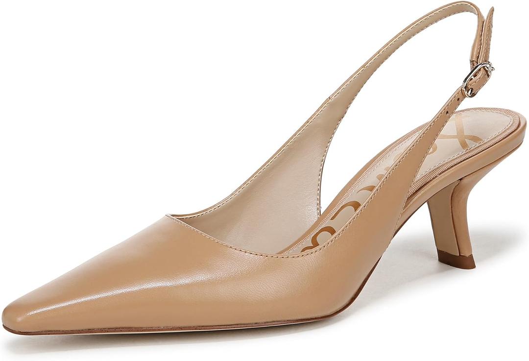 Sam Edelman Women's Bianka Sling Pump French Sand Leather 7.5 M