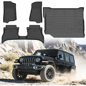 Floor Mats for Jeep Wrangler 4XE 4-Door 2021-2026