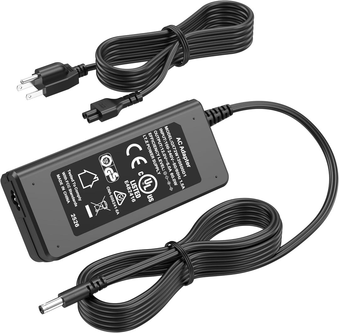 12V Charger for Arcade1up Game Machine, Power Cord AC Adapter for ARCADE1UP Riser Cocktail Table Arcade 1up RYJ0136PAU0 RYJ0136PAU1 RYJ0136PAU2 RYJ0136PAU3 RYJ0136PAU4 RYJ0136PAU5 BIton BI36-120300-U2