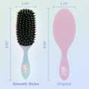 Wet Brush Shine Enhancer Color Wash Stripes, Paddle Hair Detangler Brush with Ultra-Soft Intelliflex Bristles, Infused With Natural Argan Oil, Shiny & Smooth, Wet or Dry, For All Hair Types
