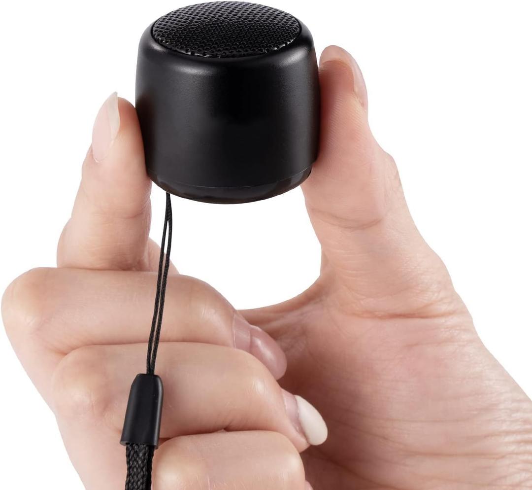 Best Mini Portable Bluetooth Speaker with HD Sound & Bass I Smallest Wireless Bluetooth Speakers for Phone/PC/Tablet I Photo Selfie Button Answer Phone Calls I Cute Tiny Speaker