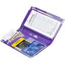 Server Books for Waitress - 5x9 Waiter Book Server Wallet with Zipper Pocket, Cute Waitress Book&Waitstaff Organizer with Money Pocket Fit Server Apron (Purple)