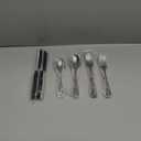 Stapava 24-Piece Black Silverware Set With Steak Knives for 4, Unique Stainless Steel Flatware Cutlery, Include Fork Spoon Knife, Mirror Polished, Dishwasher Safe Utensils