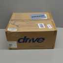 Drive Medical 12445KD-1 Shower Chair with Back and Padded Arms, Adjustable Height Bath Stool with Nonslip Feet, Tub Chair for Elderly, Bath Seat with Back, 350 LB Weight Cap, White