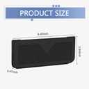 Car Storage PocketLeather Car Side Pocket Organizer, Multifunctional Seat Gap Pouch, for Can Hold keys, Wallets, Cards, Mobile Phones, Sunglasses, Banknotes (Black)