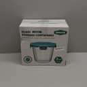 [UPGRADED LID] 6 Sets 3 Cup Glass Meal Prep Containers with Lids, Food Storage Bowl Jars for Leftover Lunch Meal Oats Salad Soup Fruit Snack Yogurt - Microwave, Oven, Freezer Safe, BPA Free, Airtight, Clear 