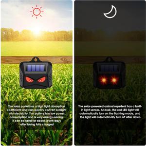 4 Pack Solar Nocturnal Animal Repeller