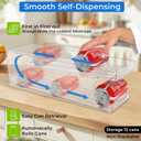 2 Pack Rolling Soda Can Dispenser for Refrigerator Soda Can Organizer for Beer Soda Refrigerator Pop Can Organizer for Fridge 12 Standard Size 11.15oz, 12oz, 330ML, 355ML Cans Holder Storage