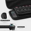 RHOTALL Carrying Case for Nintendo Switch 2 Model 2025, Protective Hard Shell Portable Travel Carry Case Pouch holds 10 Cartridges with Pockets for Switch 2, Waterproof & Slim Design, Black