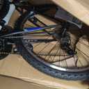 Huffy Stone Mountain Mens 26 Inch Mountain Bike, Matte Black Frame, 21-Speed Shimano Twist Shifting, Front Suspension, Comfort Saddle | 20"/ 24"/ 26" Sizes, 6-21 Speeds, Dual Suspension